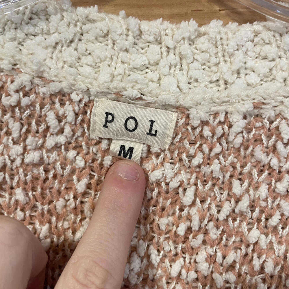 POL Medium V-Neck Patterned Sweater - image 2